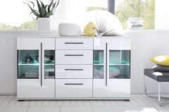 Cantara von Kollektion Letz - Wohnwand 5W iX 91 in Weiß