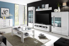 Cantara von Kollektion Letz - Wohnwand 5W iX 91 in Weiß