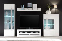 Cantara von Kollektion Letz - Wohnwand 5W iX 91 in Weiß