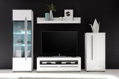 Cantara von Kollektion Letz - Wohnwand 5W iX 91 in Weiß