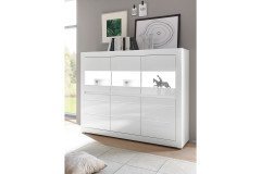 Carat von Kollektion Letz - Wohnwand 7W i2 C8 weiß Hochglanz