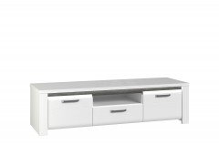 Brugia von Forte - Wohnwand weiß/ Betonoptik