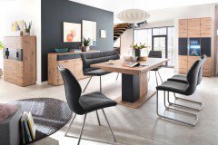 Cortona von MCA - Sideboard Balkeneiche/ anthrazit