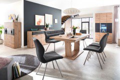 Cortona von MCA - Sideboard Balkeneiche/ anthrazit