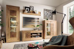 WZ-0315 von GK Möbelvertrieb - Wohnwand Eiche geölt