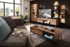 Manhattan-living von Wohnconcept - Wohnwand vierteilig in Haveleiche