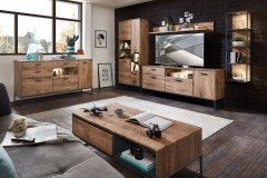 Manhattan-living von Wohnconcept - Wohnwand vierteilig in Haveleiche