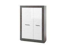 Etero von Kollektion Letz - Vitrine 88 i8 EO 23 weiß Hochglanz