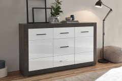 Etero von Kollektion Letz - Vitrine 88 i8 EO 23 weiß Hochglanz