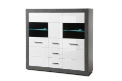 Etero von Kollektion Letz - Sideboard 88 i8 EO 52 weiß Hochglanz
