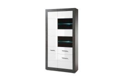 Etero von Kollektion Letz - Vitrine 88 i8 EO 23 weiß Hochglanz