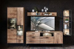 Manhattan-living von Wohnconcept - Wohnwand vierteilig in Haveleiche