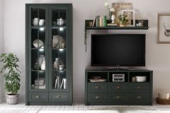 Ascot von Kollektion Letz - Wohnwand 9N NX A3 in Grün