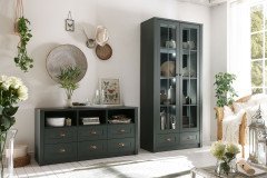 Ascot von Kollektion Letz - Wohnwand 9N NX A3 in Grün