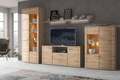 Siena-living von RMI Möbel - Wohnwand 1830-32 Sonoma Eiche