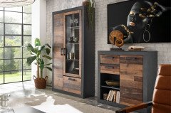 Brooklyn von Kollektion Letz - Vitrine 9MDMBR23 in Old Mix