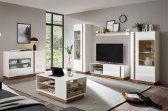 Clair von Kollektion Letz - Wohnwand 9WiV21 in Weiß