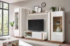 Clair von Kollektion Letz - Wohnwand 9WiV21 in Weiß