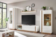 Clair von Kollektion Letz - Wohnwand 9WiV21 in Weiß