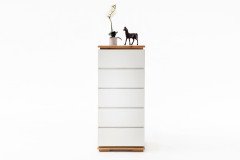 Chiaro von MCA furniture - Sideboard schwarz Hochglanz/ Eiche geölt