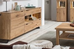 Lissabon von Quadrato - Couchtisch Wildeiche bianco