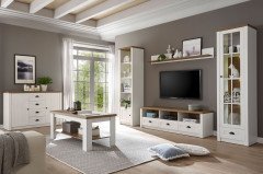 Provence von Kollektion Letz - Vitrine 9PPEPE23 in Weiß