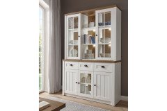 Provence von Kollektion Letz - Vitrine 9PPEPE23 in Weiß