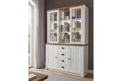 Provence von Kollektion Letz - Vitrine 9PPEPE23 in Weiß