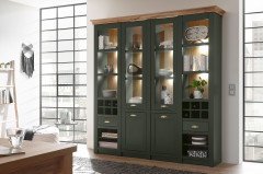 Cambridge von Kollektion Letz - Vitrine 9GGCBE23 in Grün