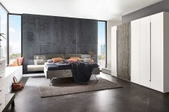 Zano von Thielemeyer - Kommode weiß - Balkeneiche silbergrau