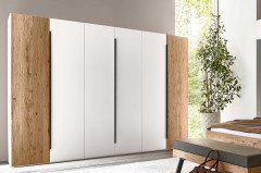 Zano von Thielemeyer - Kommode weiß - Balkeneiche silbergrau