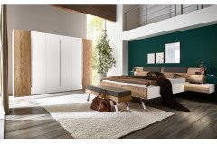 Zano von Thielemeyer - Kommode weiß - Balkeneiche silbergrau