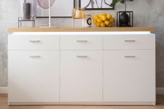 Cali von MCA - Couchtisch weiß/ Eiche ca. 115 x 65 cm groß