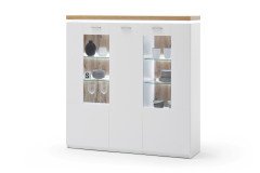 Cali von MCA - Couchtisch weiß/ Eiche ca. 115 x 65 cm groß