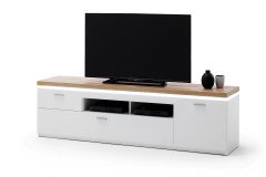 Cali von MCA - Couchtisch weiß/ Eiche ca. 115 x 65 cm groß