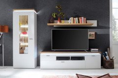 Cali von MCA - Couchtisch weiß/ Eiche ca. 115 x 65 cm groß