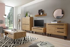 Torge von Kollektion Letz - Wohnwand A3 3Z N1 in Artisan Eiche