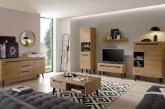 Torge von Kollektion Letz - Wohnwand A3 3Z N1 in Artisan Eiche