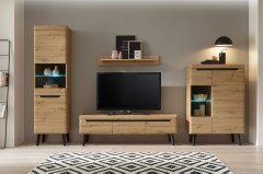 Torge von Kollektion Letz - Wohnwand A3 3Z N1 in Artisan Eiche