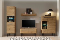 Torge von Kollektion Letz - Wohnwand A3 3Z N1 in Artisan Eiche