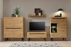 Torge von Kollektion Letz - Wohnwand A3 3Z N1 in Artisan Eiche