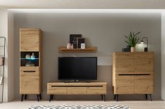 Torge von Kollektion Letz - Wohnwand A3 3Z N1 in Artisan Eiche