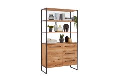 Atelier von Niehoff Sitzmöbel - Regal aus Charakter-Eichenholz