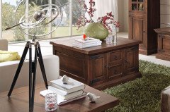 Santiago von Rojas Mobiliario - Couchtisch Pinie nussbaumfarbig