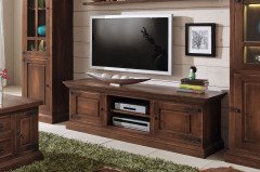 Santiago von Rojas Mobiliario - Couchtisch Pinie nussbaumfarbig