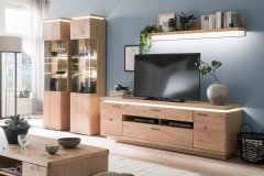 Barcelona von MCA - Wohnwand 1007514 in Eiche Bianco