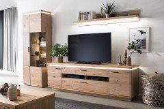 Barcelona von MCA - Wohnwand 1007514 in Eiche Bianco