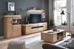 Barcelona von MCA - Wohnwand 1007514 in Eiche Bianco