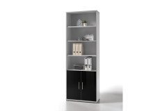 Office Lux von BEGA Consult - schmales Standregal in Lichtgrau