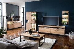 Salerno von MCA - Sideboard Balkeneiche/ Metall